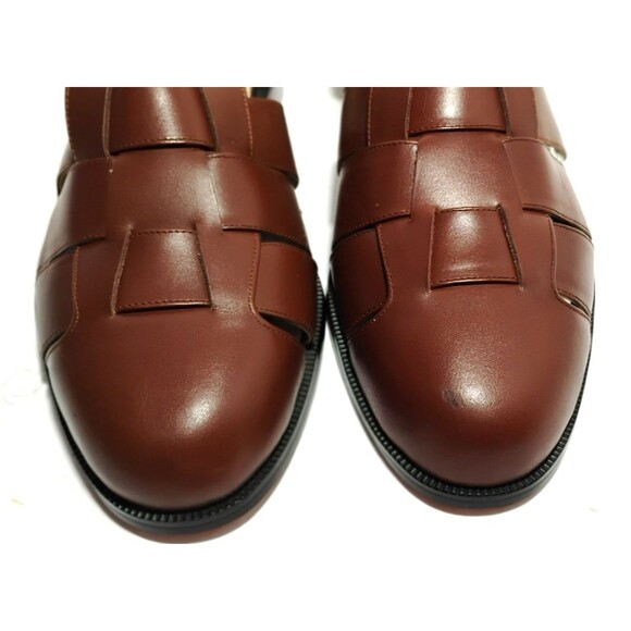 NEW Conti Mens Fisherman Sandals Brown Leather Buckle Dress Shoes Size 16D ($99) main image 9